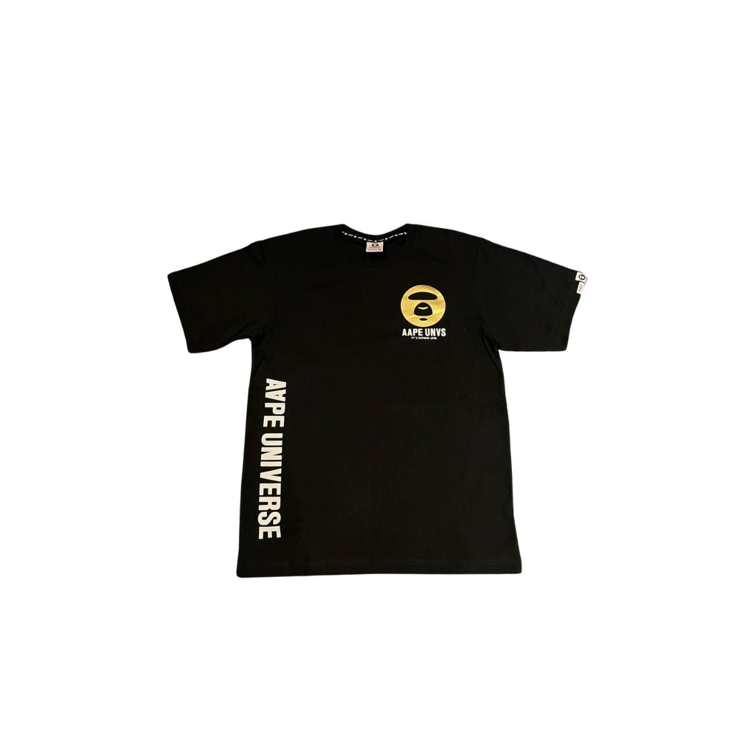 Aape By A Bathing Ape "Moonface" Graphic Tee Gold