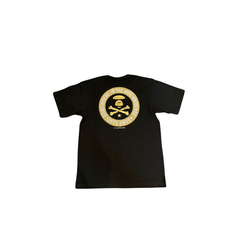 Aape By A Bathing Ape "Moonface" Graphic Tee Gold