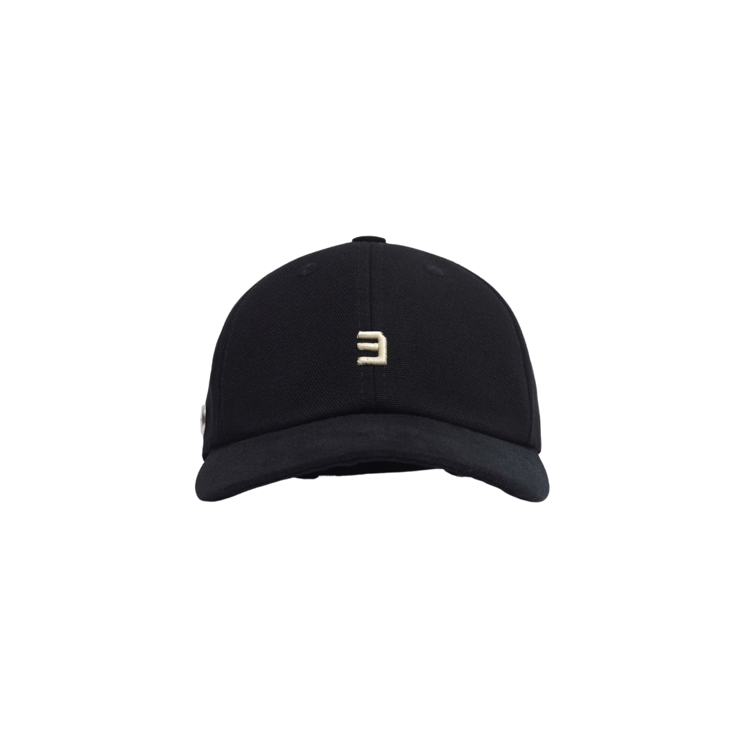 PACE CANVA DAD "E" HAT BLACK