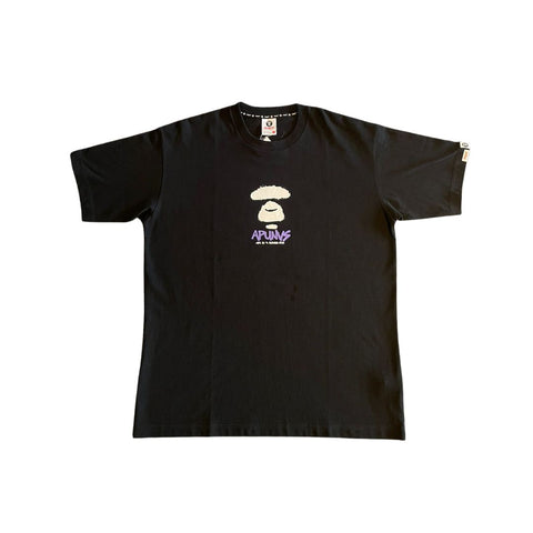 Aape By A Bathing Ape "Black Printed"  Tee