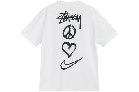 Nike x Stussy "Peace, Love, Swoosh" Tee White