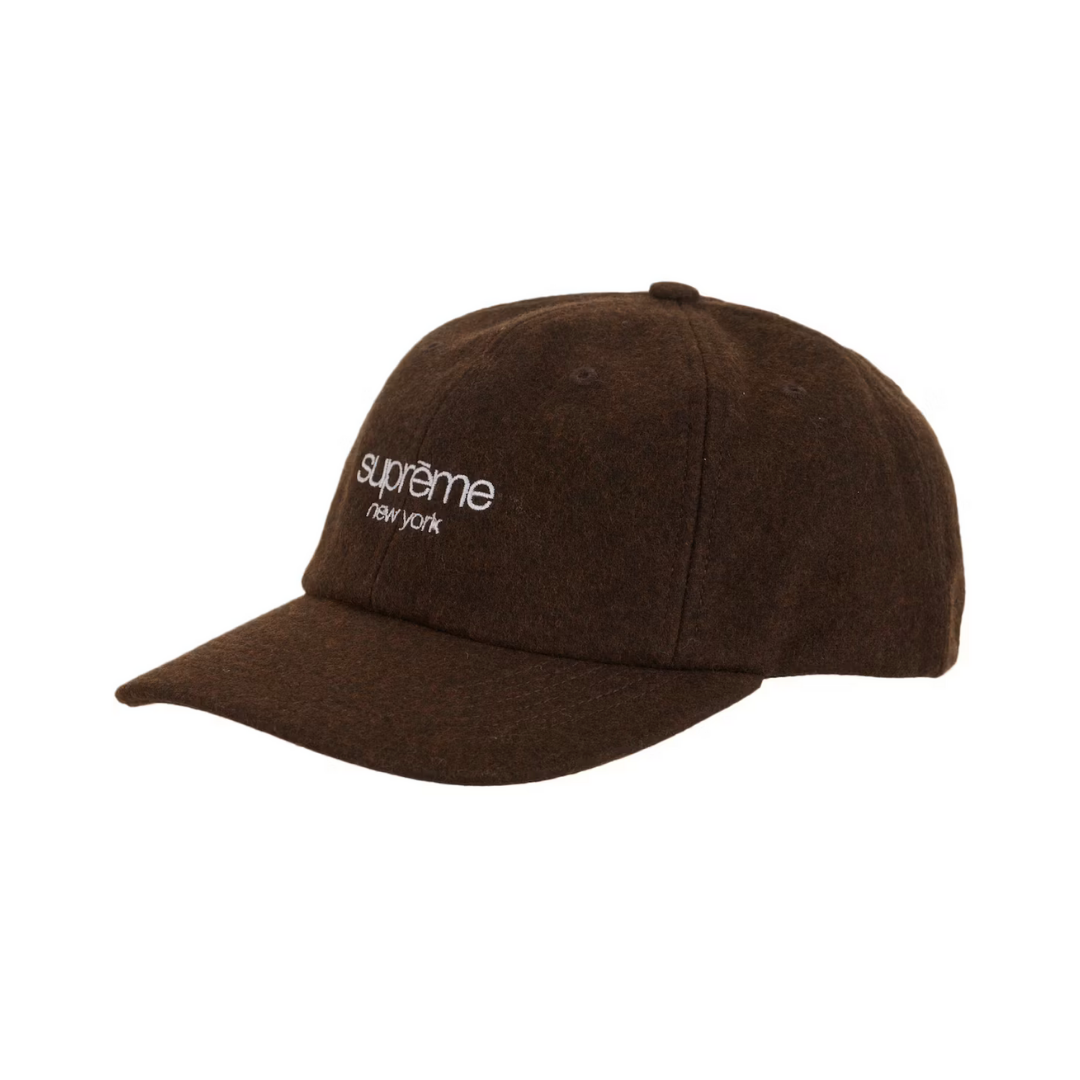 Supreme "Waxed Wool" 6-Panel Brown