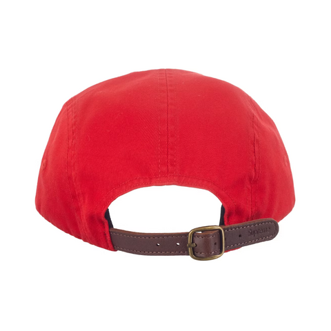 Supreme "Washed Chino Twill" Camp Cap Red (FW23)