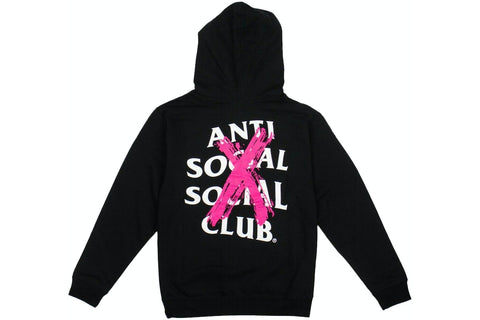 Anti Social Social Club "Cancelled" Hoodie Black/Pink