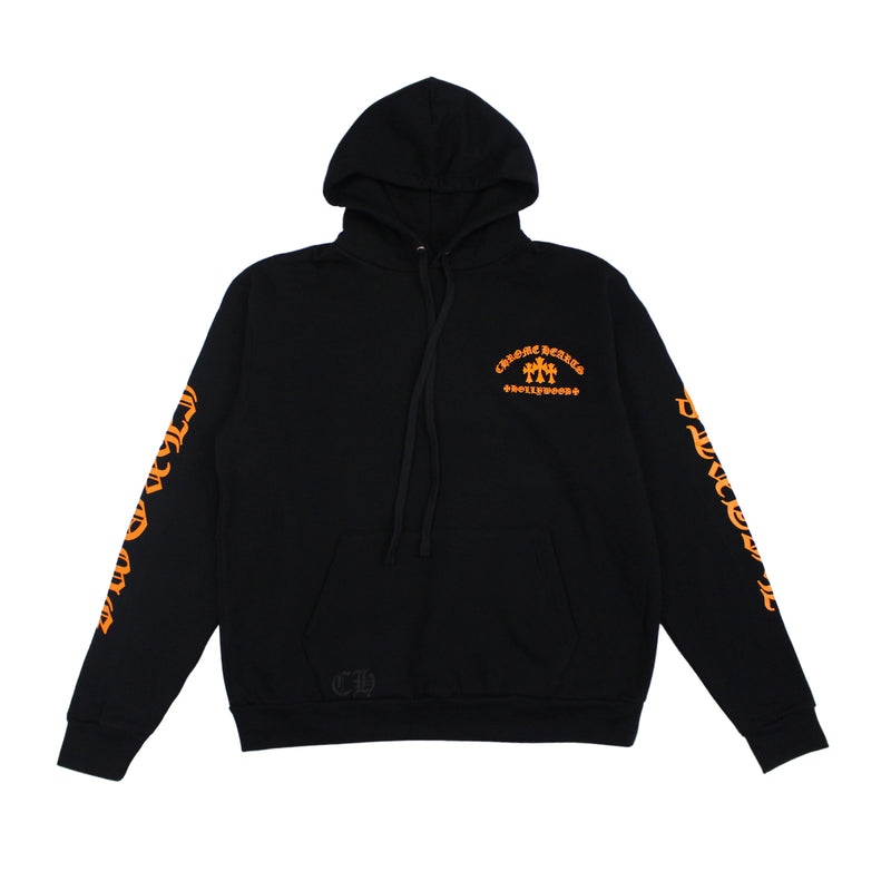 Chrome Hearts "Hollywood" Cemetery Hoodie Black/Orange