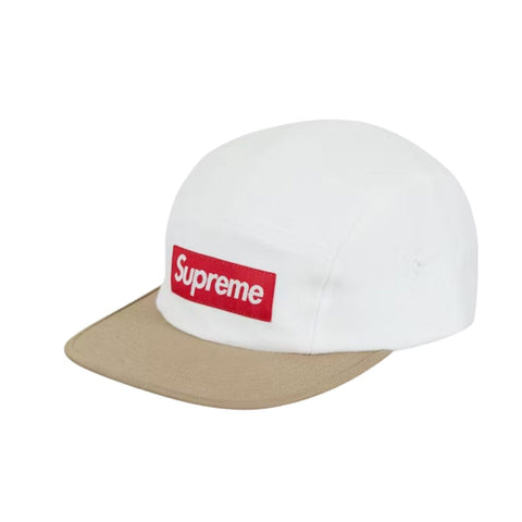 Supreme "White" 2-Tone Camp Cap (FW23)