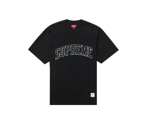 Supreme Sketch Embroidered S/S Top "Black"