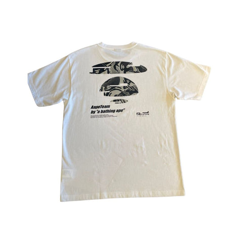 Aape By A Bathing Ape "Moonface " White Tee