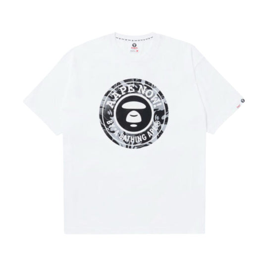 Aape By A Bathing Ape "White Moonface" Tee