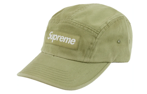 Supreme Washed Chino Twill Camp Cap "Green" (SS23)