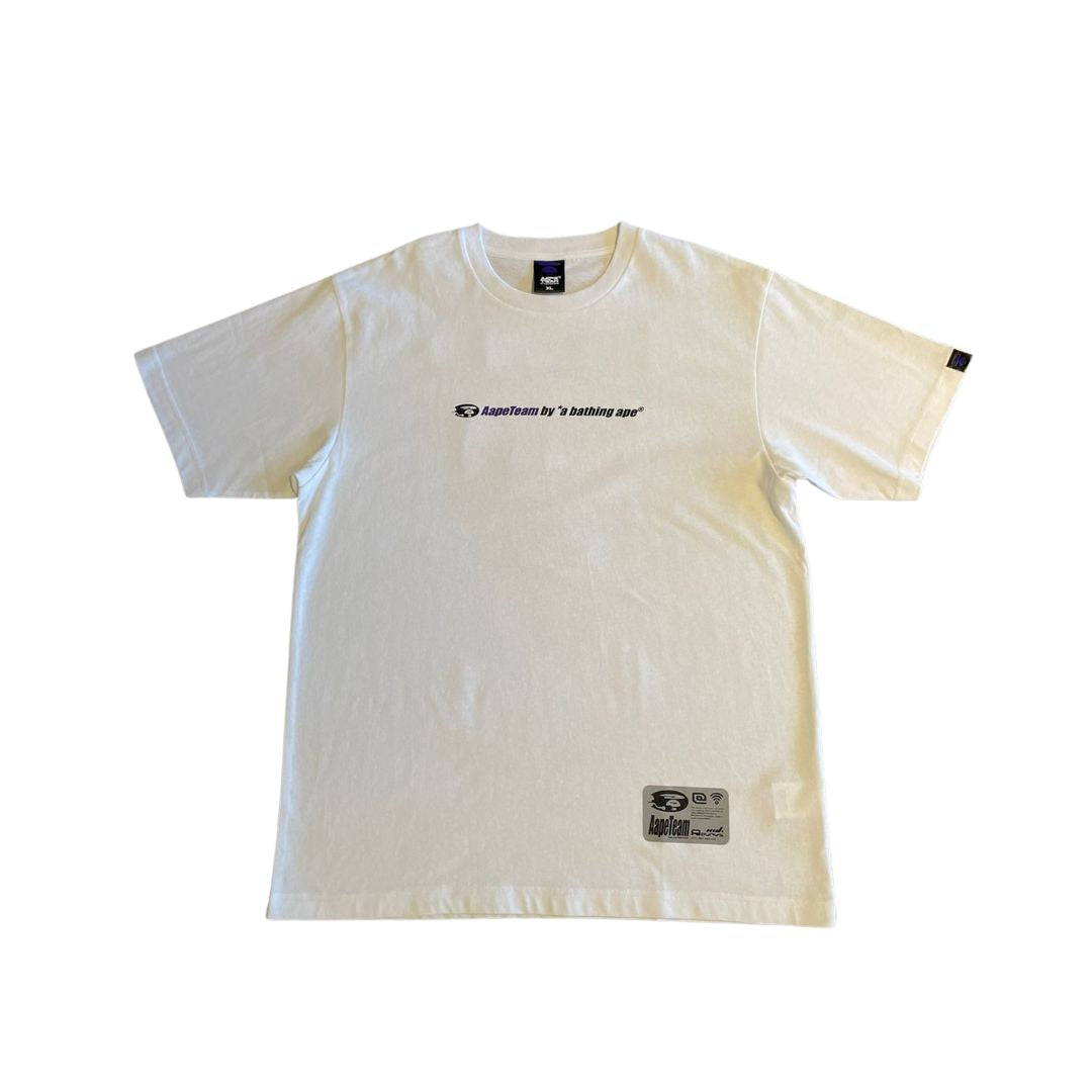 Aape By A Bathing Ape "Moonface " White Tee