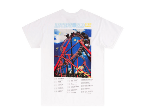 Travis Scott "Roller Coaster" Tee White