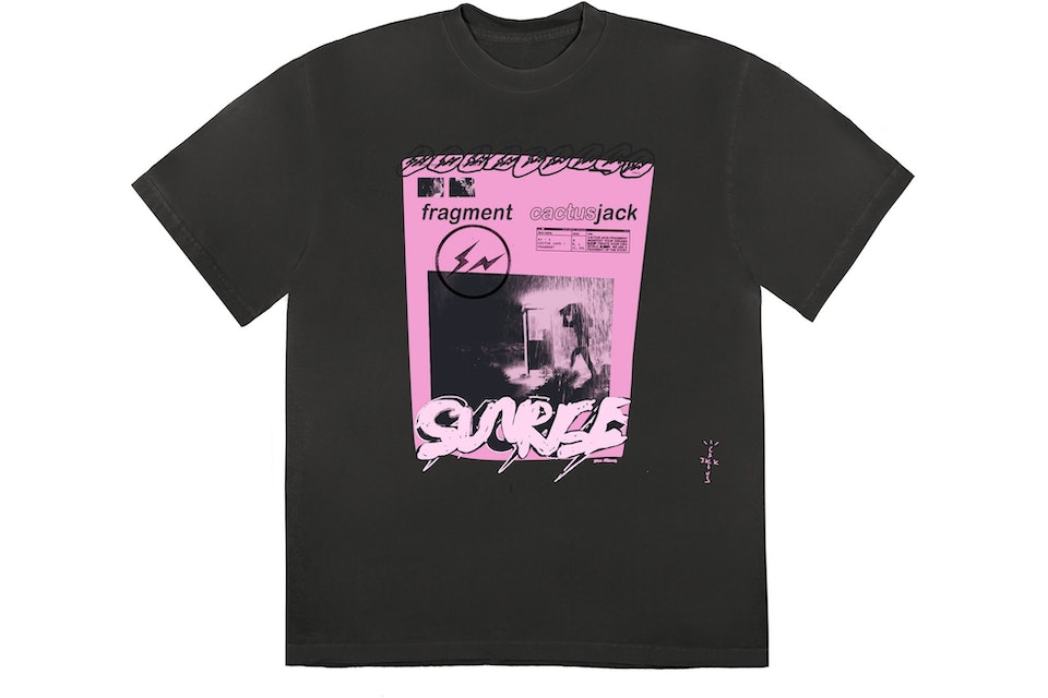 Travis Scott Cactus Jack x Fragment "Pink Sunrise" Tee