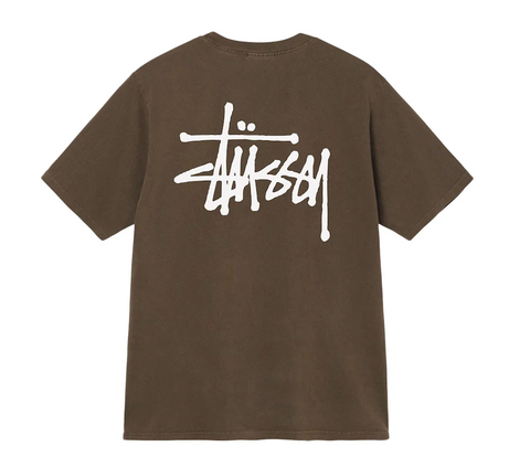 Basic Stussy "Pigment Dyed" Tee Coffee