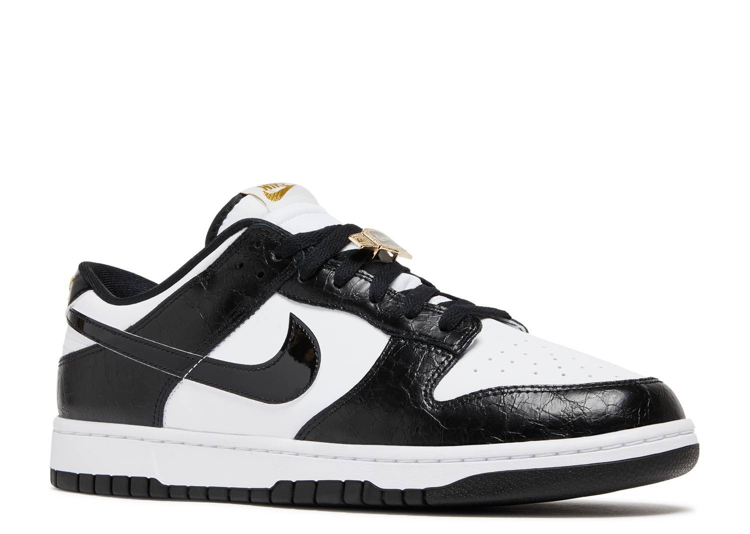 Nike dunk low black and white champs Clearance