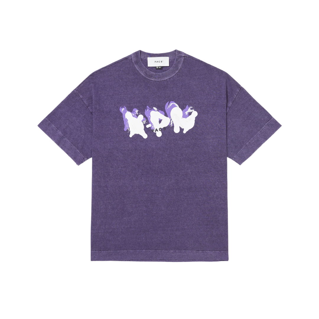 Pace "Purple Rain" Oversized Tee Washed Purple