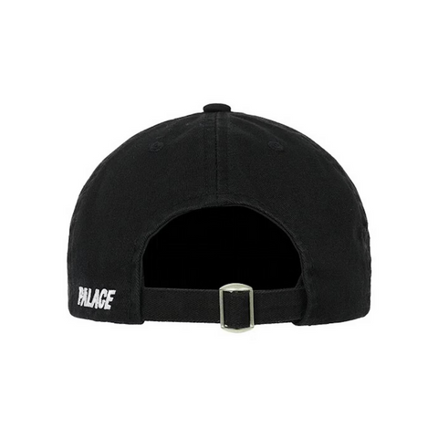 Palace Canvas "P" 6-Panel Black (SS23)